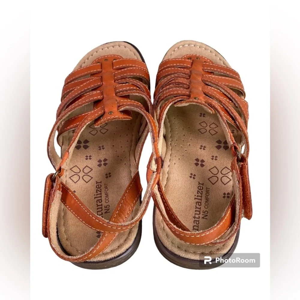 Naturalizer Women's Tan Strappy Sandals - Picture 6 of 6